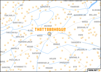 map of Thatta Bahadur