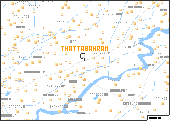 map of Thatta Bahrām