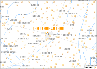 map of Thatta Balothān