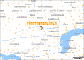 map of Thatta Baqālwāla