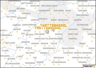 map of Thatta Bhopāl