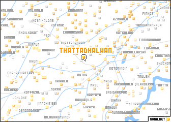 map of Thatta Dhalwān