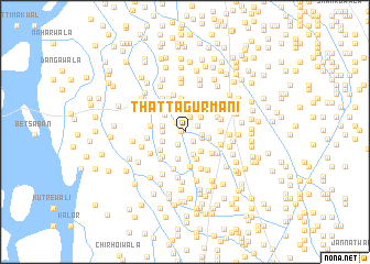 map of Thatta Gurmāni