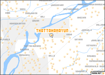 map of Thatta Hamāyūn