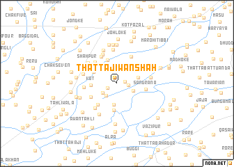 map of Thatta Jīwan Shāh
