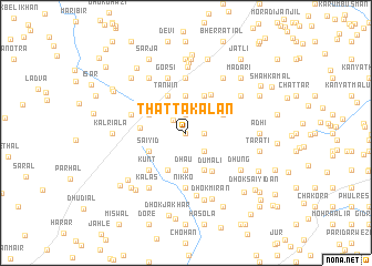 map of Thatta Kalān