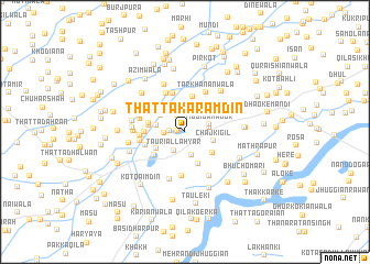 map of Thatta Karam Dīn