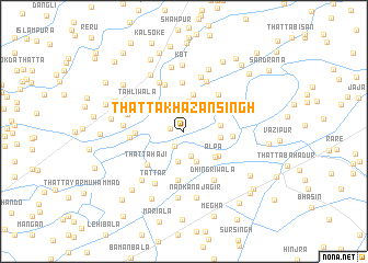 map of Thatta Khazan Singh