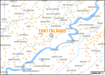 map of Thatta Lāwān