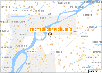 map of Thatta Maneriānwāla