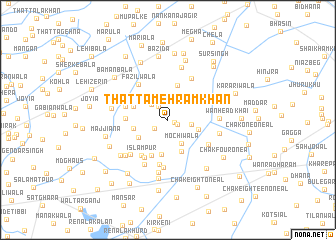 map of Thatta Mehram Khān