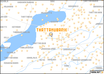 map of Thatta Mubārik