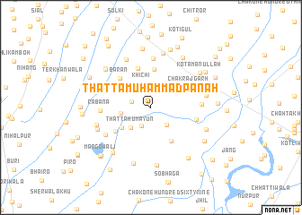 map of Thatta Muhammad Panāh
