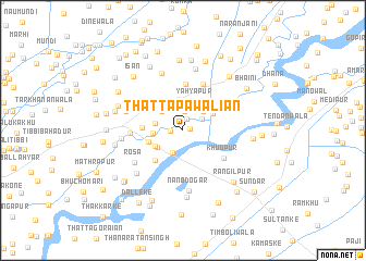 map of Thatta Pawaliān