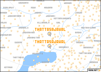 map of Thatta Sajāwal