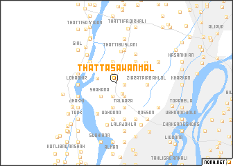 map of Thatta Sāwan Mal