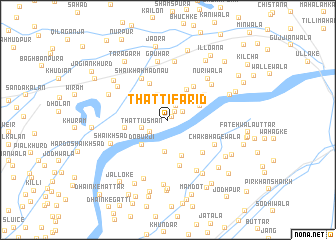 map of Thatti Farīd