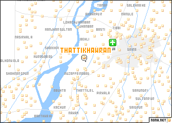 map of Thatti Khāwrān