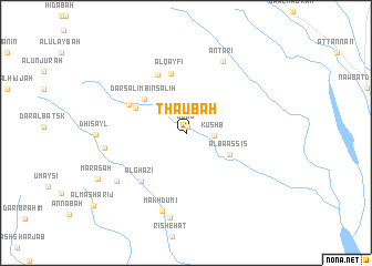 map of Thaʼūbah