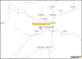 map of Thaungbyin