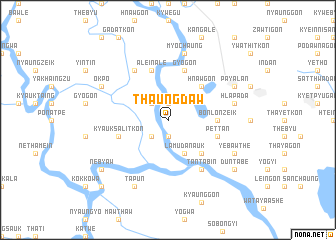 map of Thaungdaw