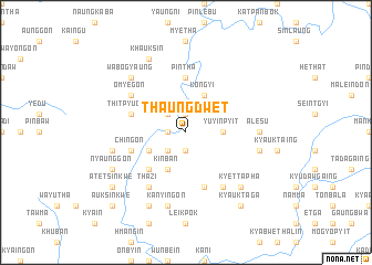 map of Thaungdwet