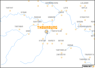 map of Thawmaung