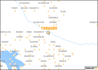 map of Thawwān