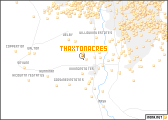 map of Thaxton Acres