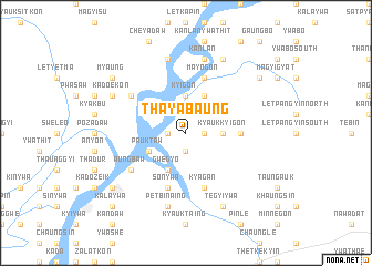 map of Thayabaung