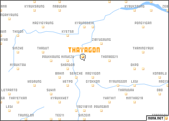 map of Thayagon