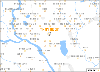 map of Thayagon