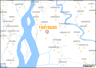 map of Thayagon