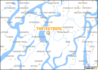 map of Thayēgyaung