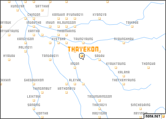 map of Thayekôn