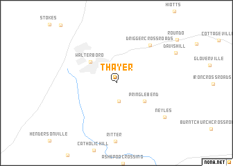 map of Thayer