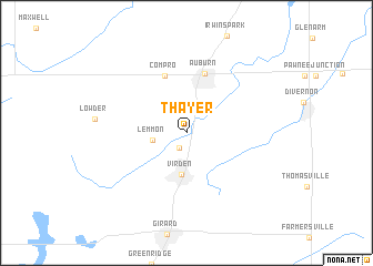 map of Thayer