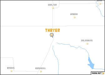 map of Thayer