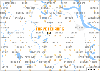 map of Thayetchaung