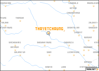 map of Thayetchaung