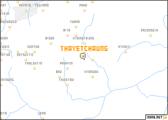 map of Thayetchaung