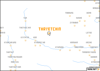 map of Thayetchin