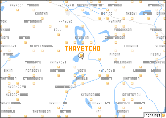 map of Thayetcho