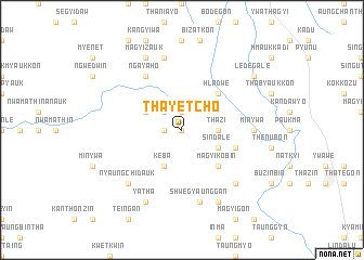 map of Thayetcho