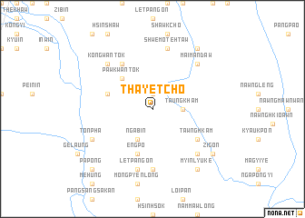 map of Thayet-cho