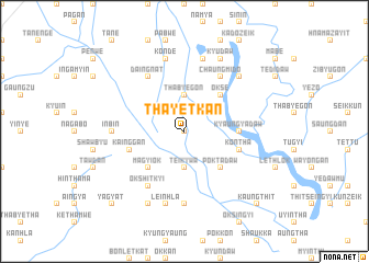 map of Thayetkan