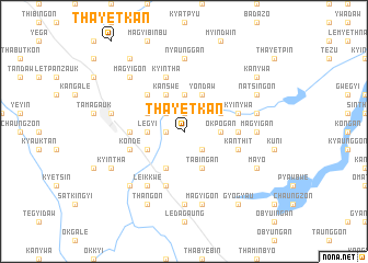 map of Thayetkan