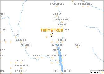 map of Thayetkôn