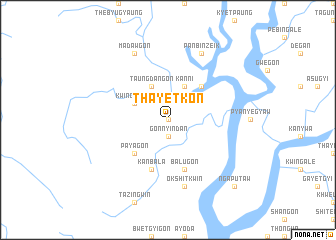 map of Thayetkôn