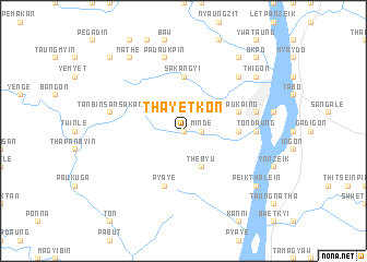 map of Thayetkon